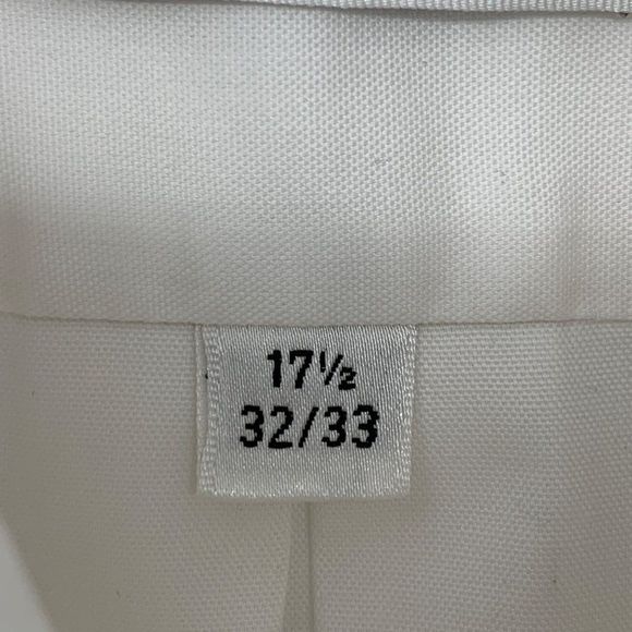 VTG Van Heusen Classic White Mens Shirt Button Dress Oxford 17.5 32/33 3628 - Picture 4 of 12
